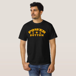 Camiseta Power Bottom with stars in retro style
