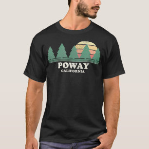 Camiseta Power CA Vintage Throwback Tee Retro 70s Design