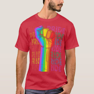 Camiseta Power Fist LGBT Gay Lésbica Transgênero Bissexual 