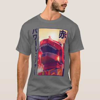 Camiseta Power Rangers Comic Boom Red Ranger Dinozord Kanji