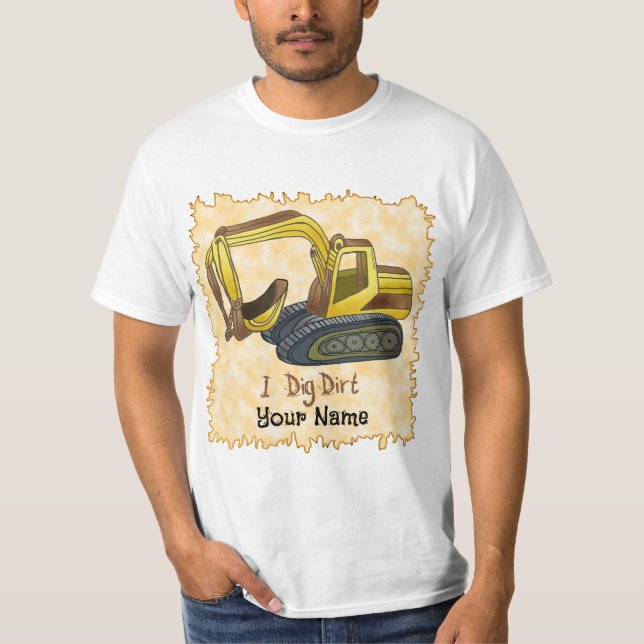 Camiseta Power Shovel Dig Dirt (Frente)