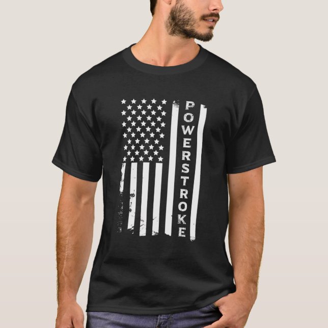 Camiseta Power Stroke American Flag (Frente)