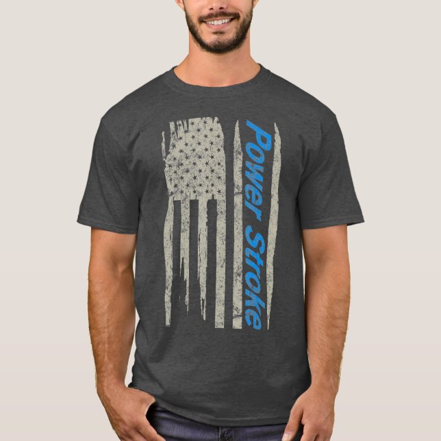 Camiseta Power Stroke American Flag (Frente)