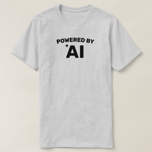 Camiseta Powered by AI™ T-Shirt (Customize It!) (Frente do Design)