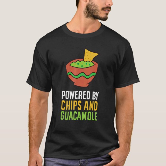 Camiseta Powered By Chips And Guacamole (Frente)