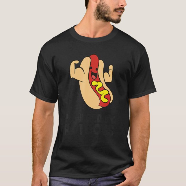Camiseta Powered By Hotdogs Hot Dog (Frente)