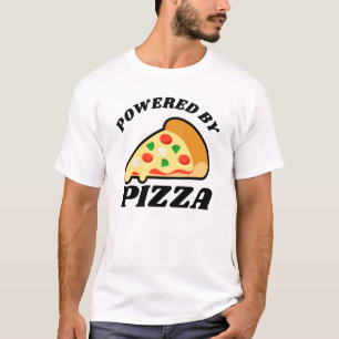 Camiseta "Powered by Pizza" do amante de pizza