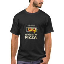 Powered By Pizza Shirt – Funny Pizza Lover T-Shirt