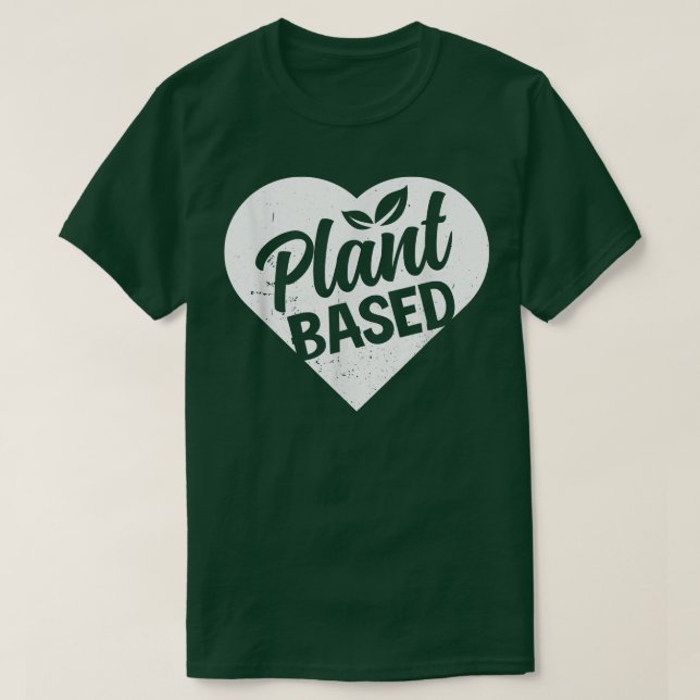 Camiseta Powered By Plant Based Diet Vegan Life Funny Veget (Frente do Design)