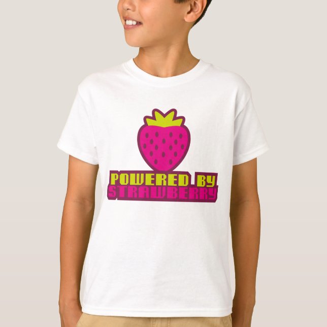 CAMISETA POWERED_BY_STRAWBERRY (Frente)