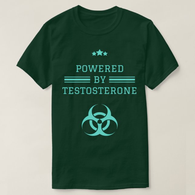 Camiseta Powered By Testosterone (Frente do Design)