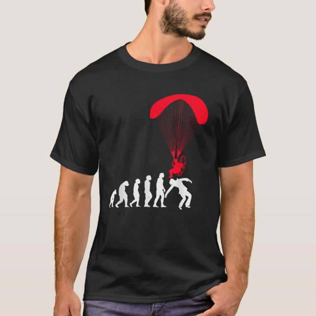 Camiseta Powered Paramotor Funny Paragliding Evolution Para (Frente)