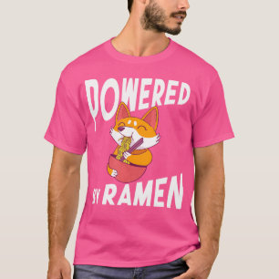 Camiseta Powered Ramen Anime Noodles Kawaii Japão