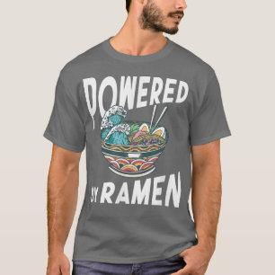 Camiseta Powered Ramen Anime Noodles Kawaii Japão 