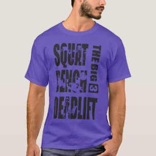 Camiseta Powerlifting Big 3 Agachamento Supino Levantamento