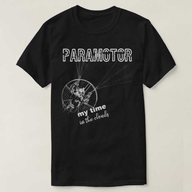 Camiseta PPG Paramotoring e Paraglider Paramotor Paraglipti (Frente do Design)