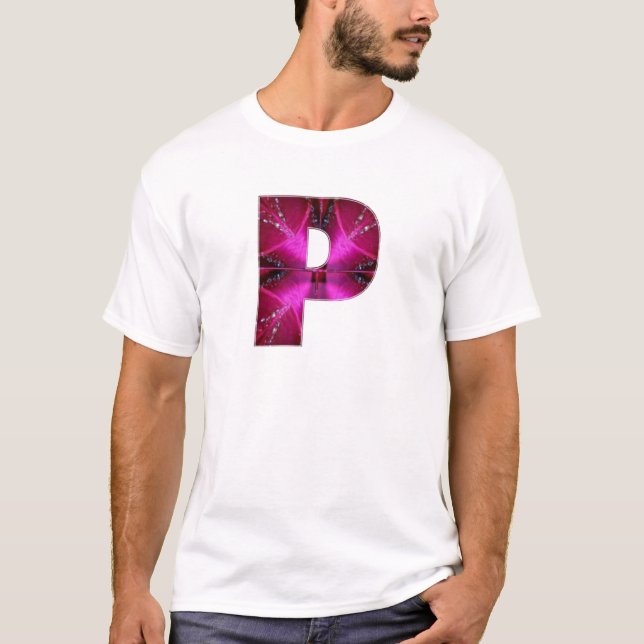 Camiseta PPP do alfabeto P (Frente)