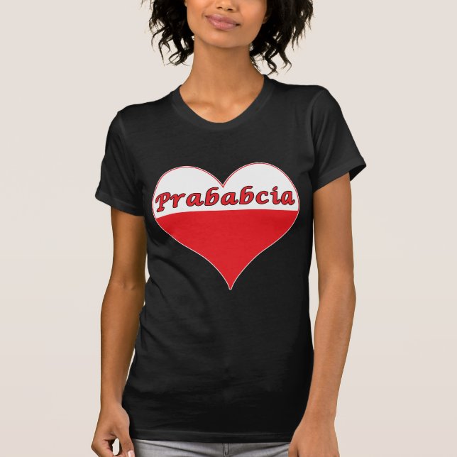 Camiseta Prababcia Polonês Heart (Frente)
