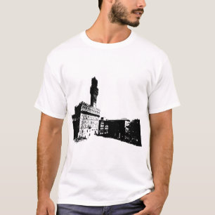 Camiseta Praça da Senhoria em Florença, Itália Central