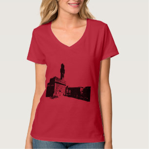 Camiseta Praça da Senhoria em Florença, Itália Central