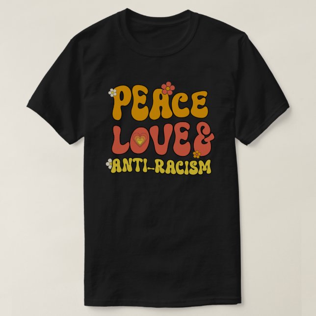 Camiseta Praça do Amor pela Paz e Anti-Racismo (Frente do Design)