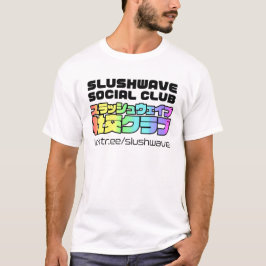 Camiseta Praça do Clube Social Slushwave no Logotipo LightJ