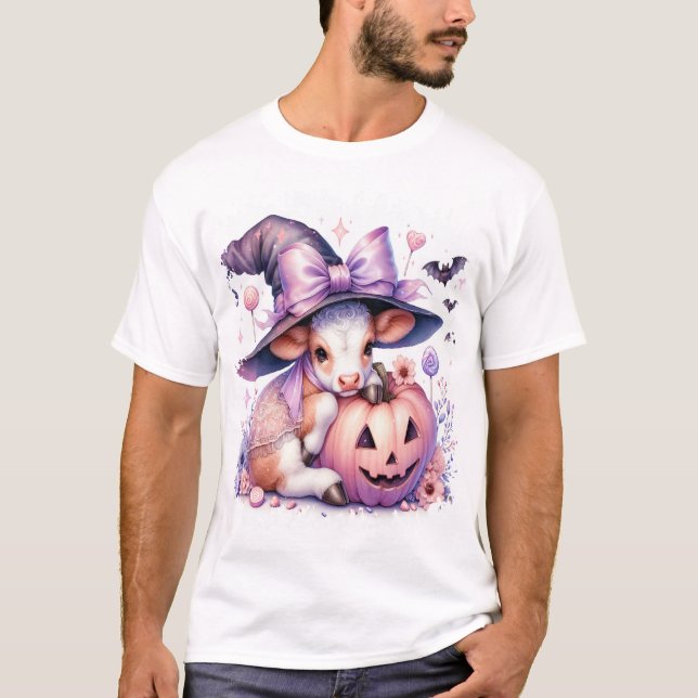 Camiseta Praça do Halloween da Vaca (Frente)
