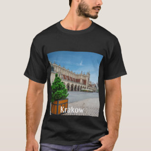 Camiseta Praça principal na cidade antiga de Cracóvia, Polô