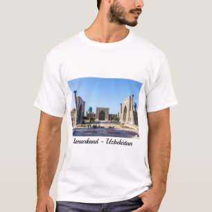 Camiseta Praça Registan - Samarkand, Uzbequistão, Ásia
