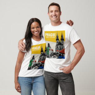 Camiseta Praça República Tcheca Cidade Velha Paisagem Urban