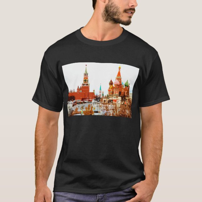 Camiseta Praça Vermelha Basile - Santo da Igreja de Moscou  (Frente)