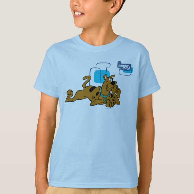 Camiseta Praças Retro Scooby Doo Deitado (Frente)