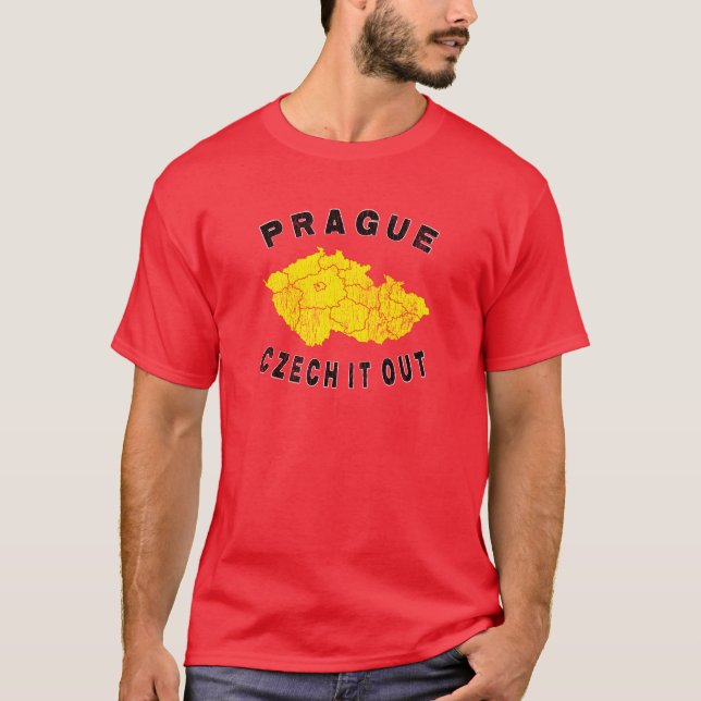 Camiseta Praga - checo ele para fora (Frente)