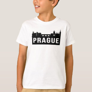 Camiseta Praga Cidade Cityscape Skyline Viagem Funny Gift