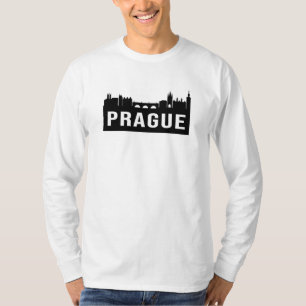 Camiseta Praga Cidade Cityscape Skyline Viagem Funny Gift