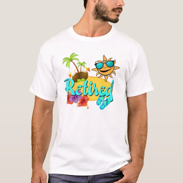 Camiseta Praia aposentada (Frente)