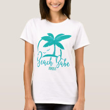Praia Babe Palm Tree Aruba Teal & Blue Souvenir