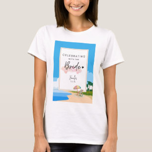 Camiseta Praia Bachelorette Festa de tendas personalizada