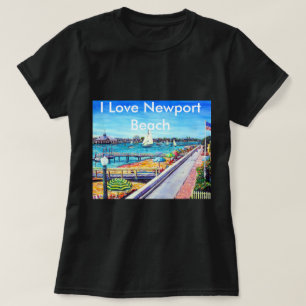 Camiseta Praia CA de Newport da ilha do balboa