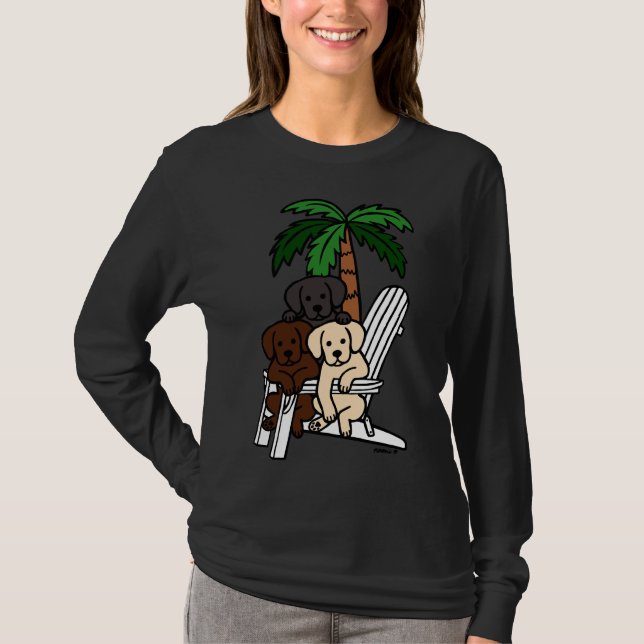 Camiseta Praia - Cadeira Labradores (Frente)