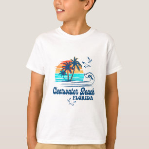 Camiseta Praia Clearwater Flórida 2025 Pôr do Sol Vintage 7