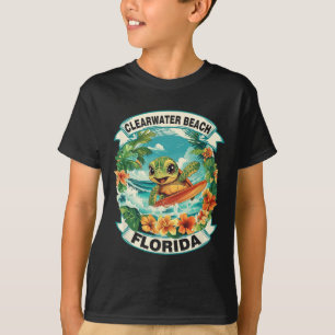 Camiseta Praia Clearwater Flórida Tartaruga Marinha Fofo Su