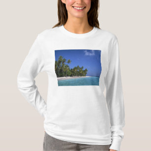 Camiseta Praia com palmeiras, Maldivas