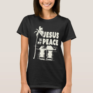 Camiseta Praia Cristã Tropical Bíblica Citação Jesus É M