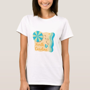 Camiseta Praia da Carolina do Norte
