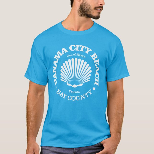 Camiseta Praia da Cidade do Panamá (concha) (Frente)
