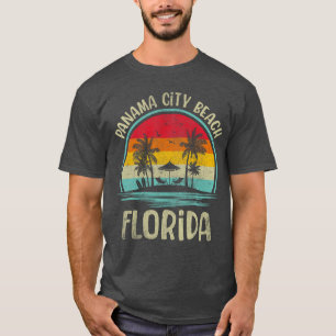 Camiseta Praia da Cidade do Panamá Flórida Palmeira Família