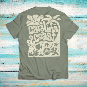 Camiseta Praia da Costa da Carolina Vintage Retro Palmeiras