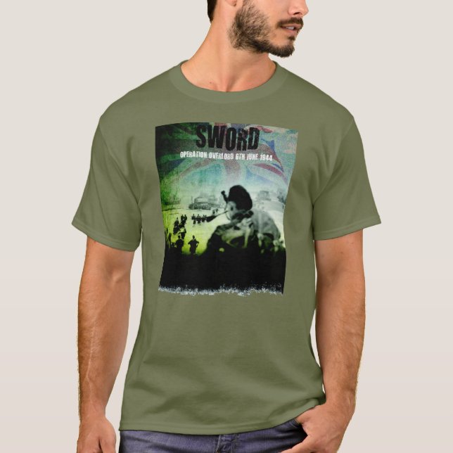 Camiseta Praia da espada, t-shirt do Overlord da operação (Frente)