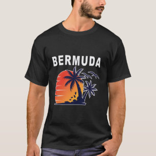 Camiseta Praia Da Ilha Tropical Nas Bermudas